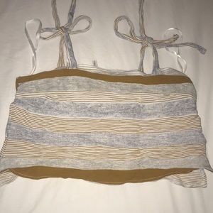 Mura Boutique striped mustard top